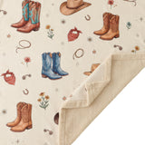 Boots & Hats Campfire Sherpa Throw Throw