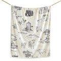 Farm Life Campfire Sherpa Throw Brown Throw