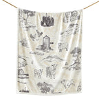 Farm Life Campfire Sherpa Throw Brown Throw