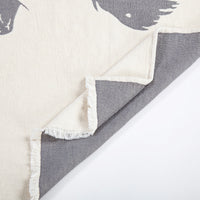 Bucking Bronco Chenille Jacquard Throw Throw