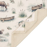 Cabin Country Campfire Sherpa Throw Throw