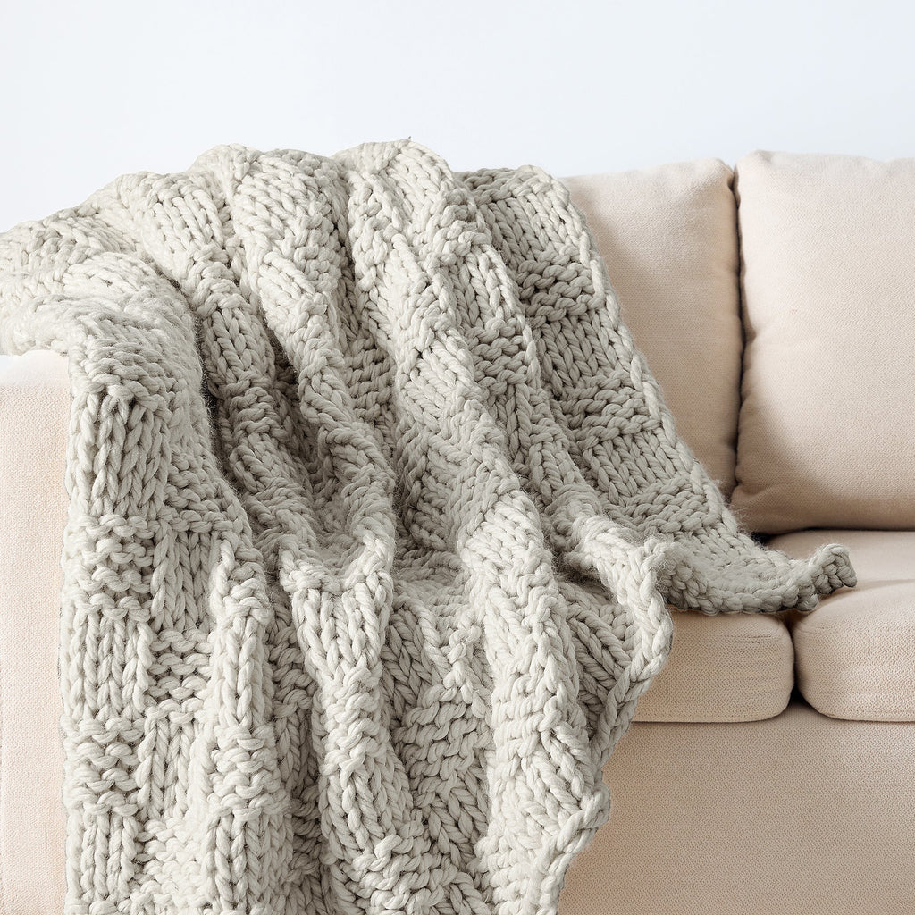 Chess Knit Throw