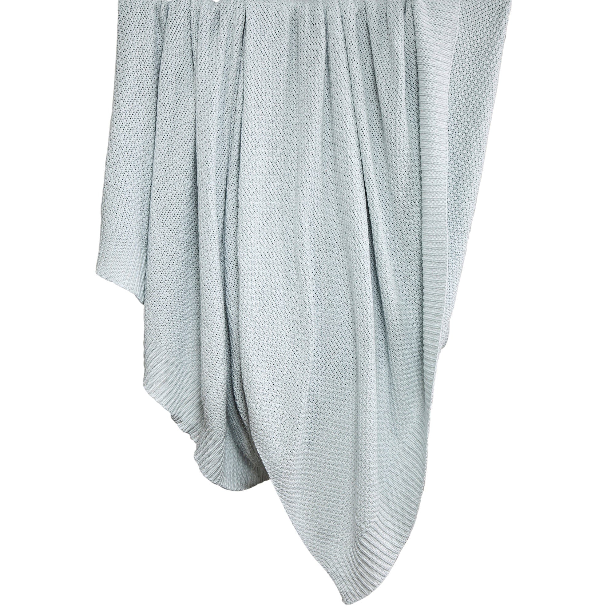 Cotton Knit Blanket Throw