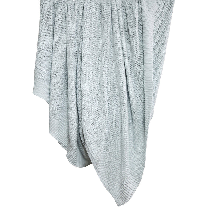 Cotton Knit Blanket Throw