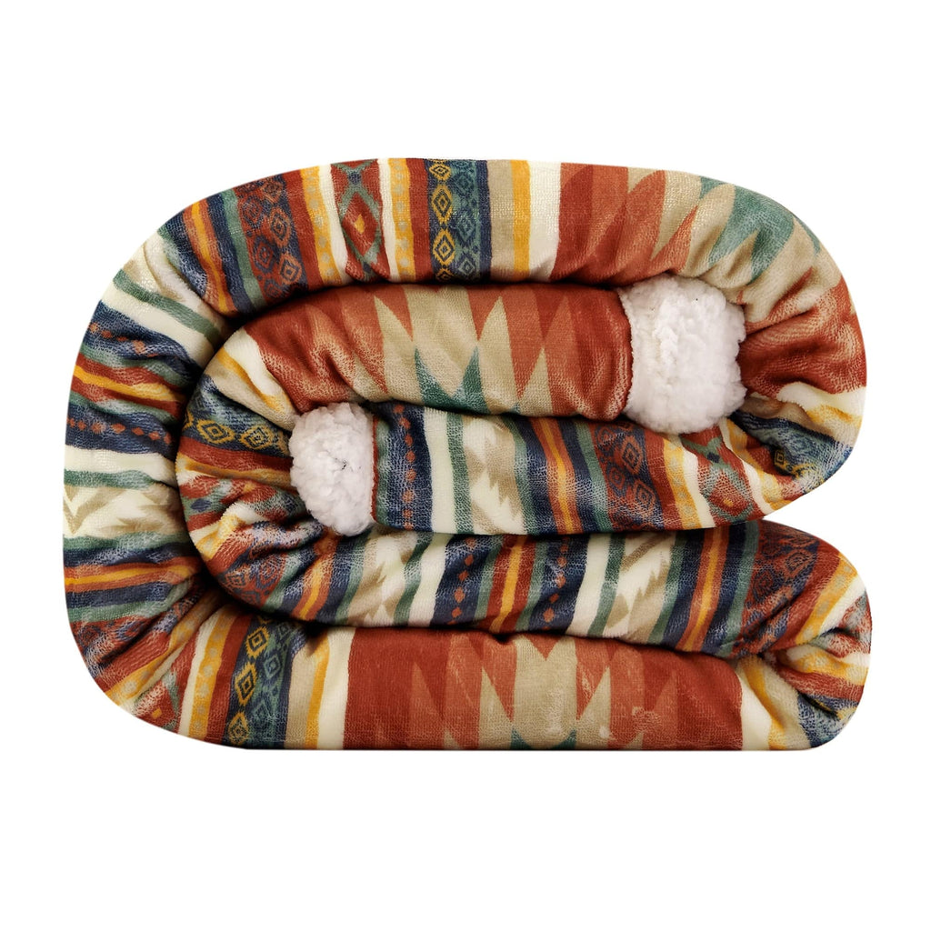 Del Sol Campfire Sherpa Throw Throw