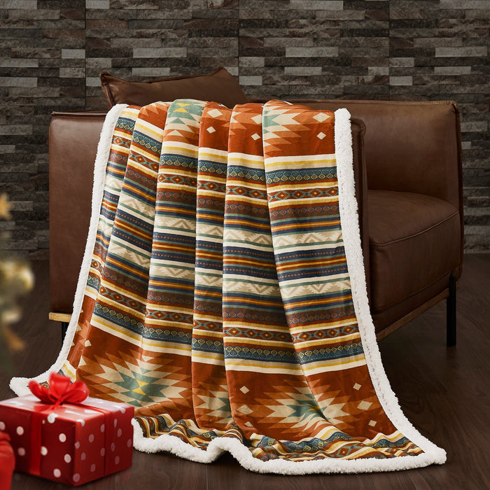 Del Sol Campfire Sherpa Throw Throw