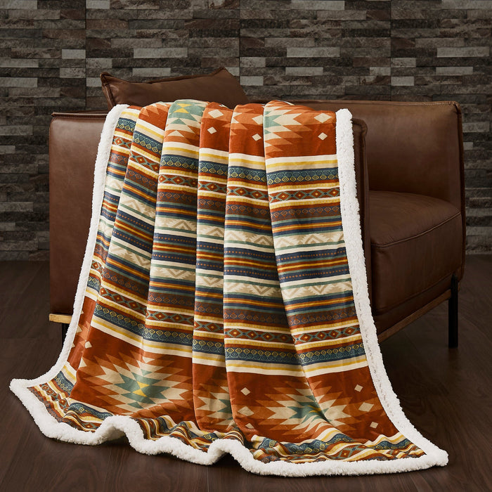 Del Sol Campfire Sherpa Throw Throw