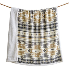 Desert Sage Campfire Sherpa Throw Throw