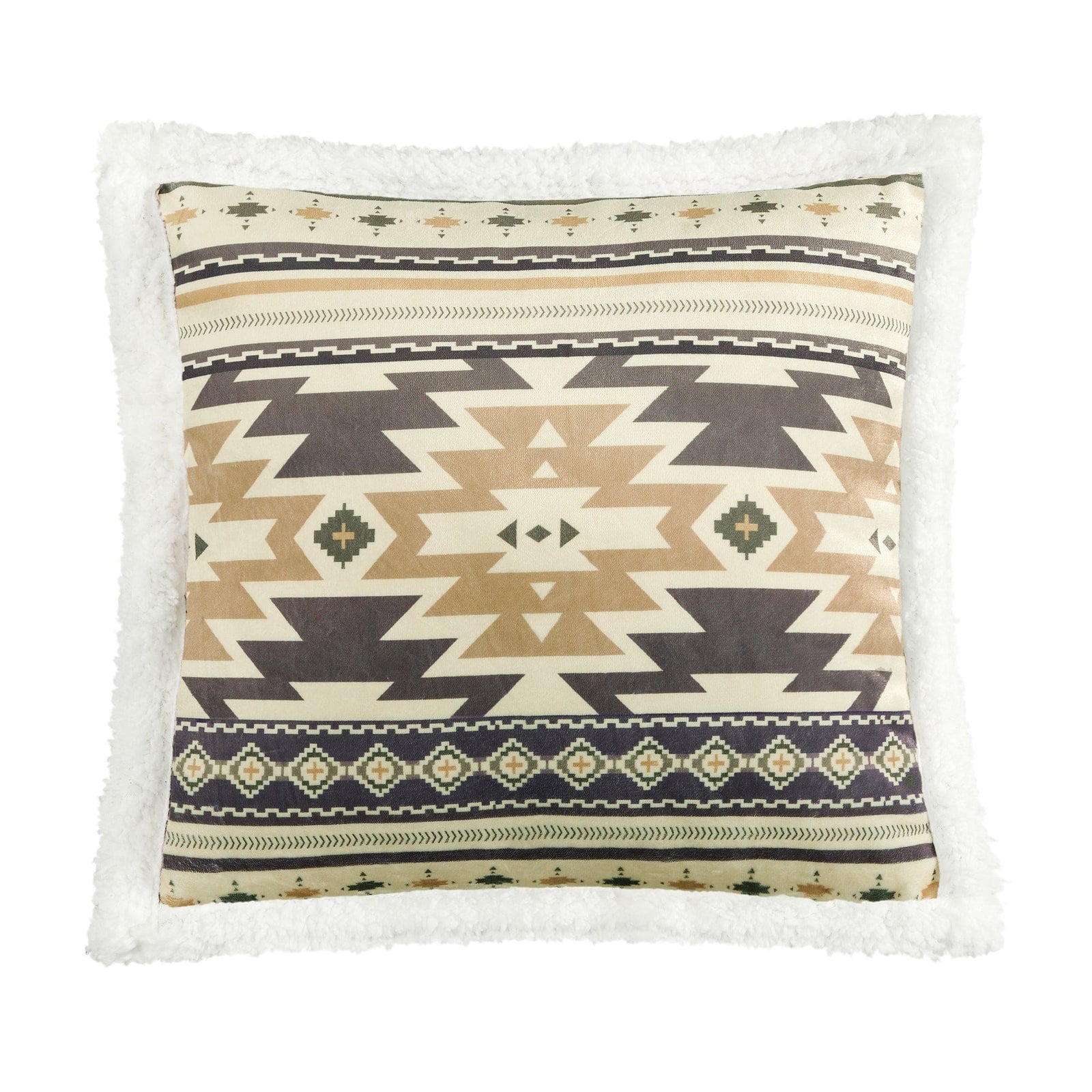 Desert Sage Campfire Sherpa Throw Throw