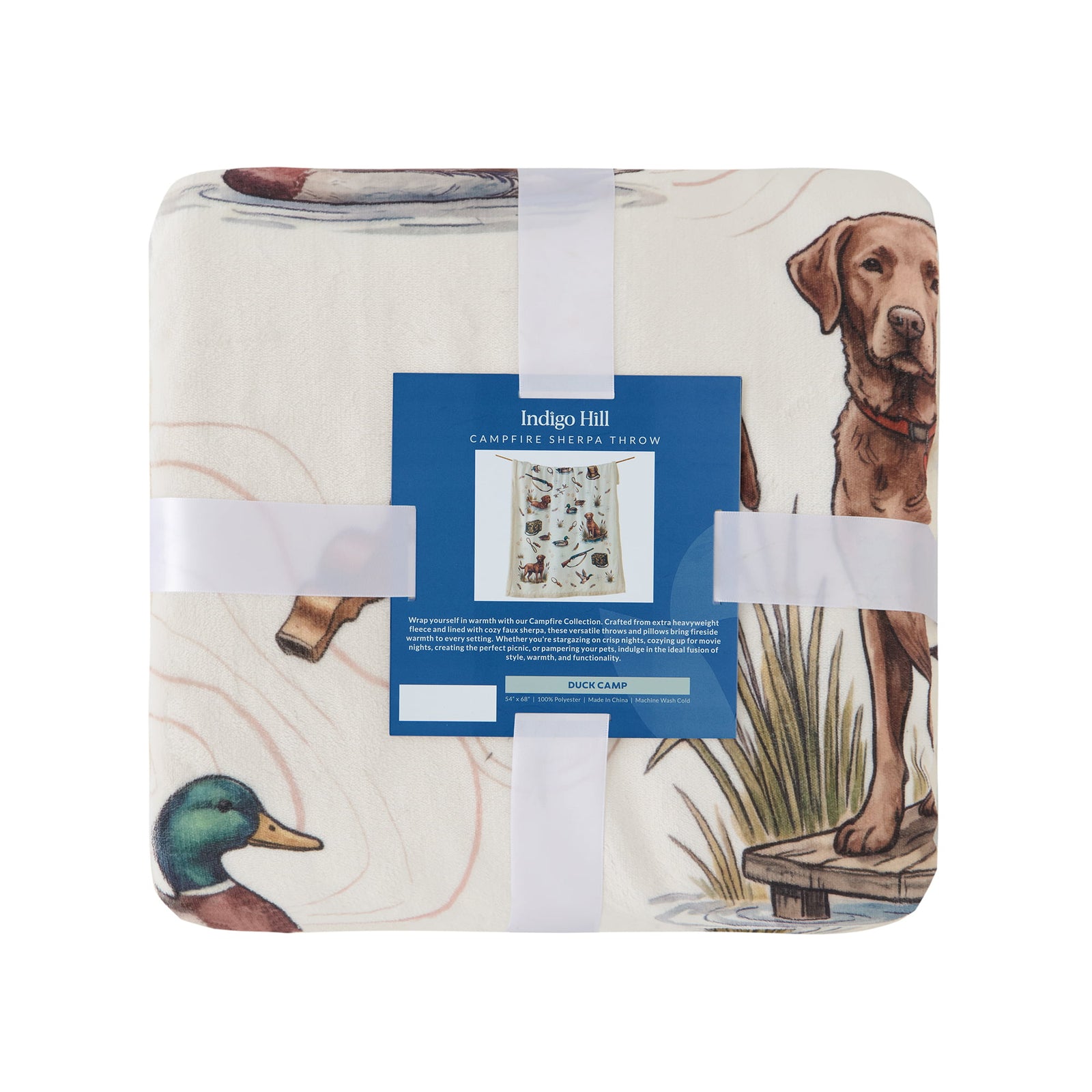 Duck Camp Campfire Sherpa Throw Throw