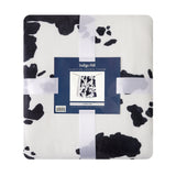 Elsa Cowhide Campfire Sherpa Throw Throw