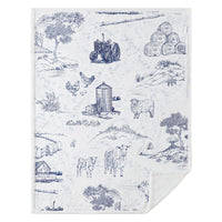 Farm Life Campfire Sherpa Throw Throw
