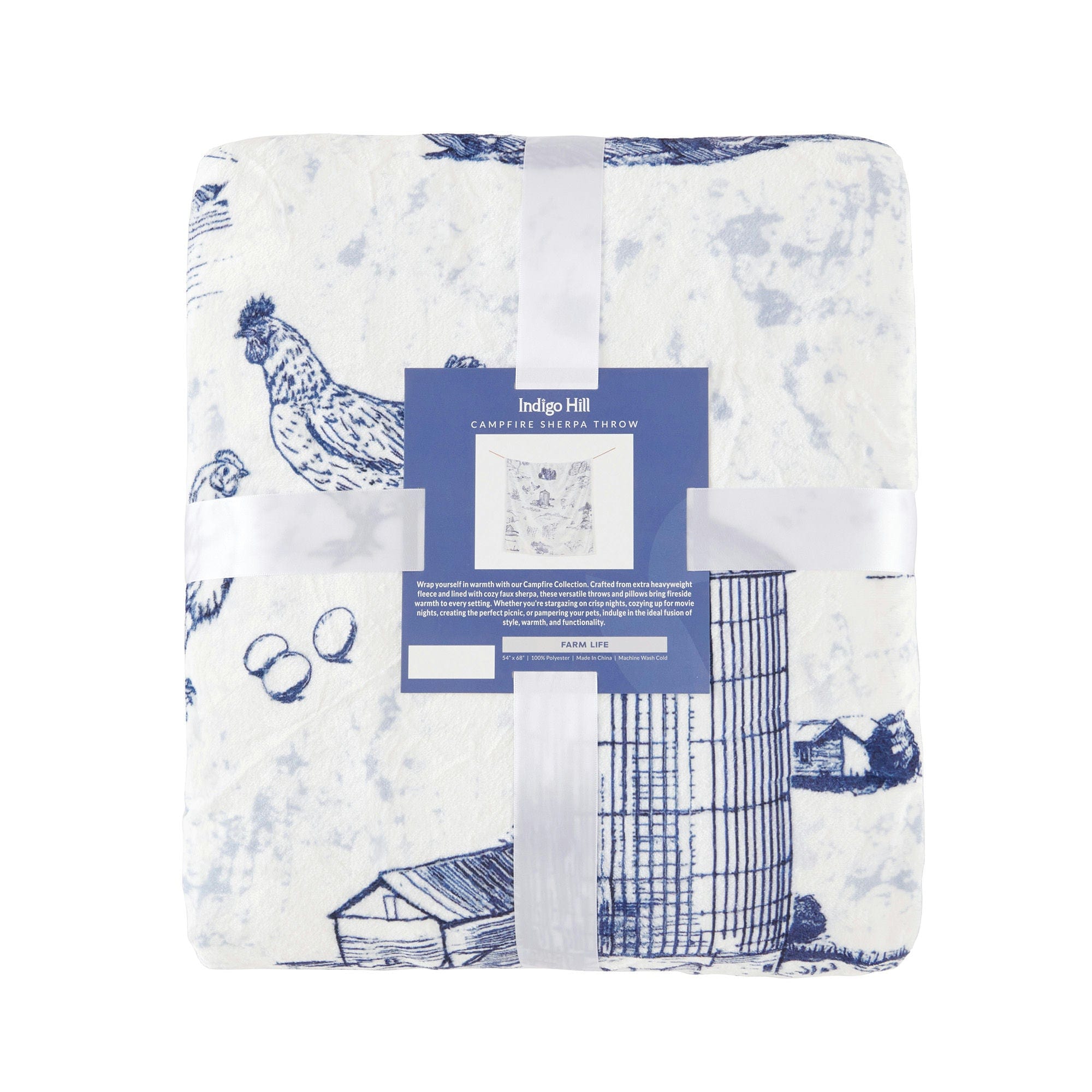 Farm Life Campfire Sherpa Throw Throw