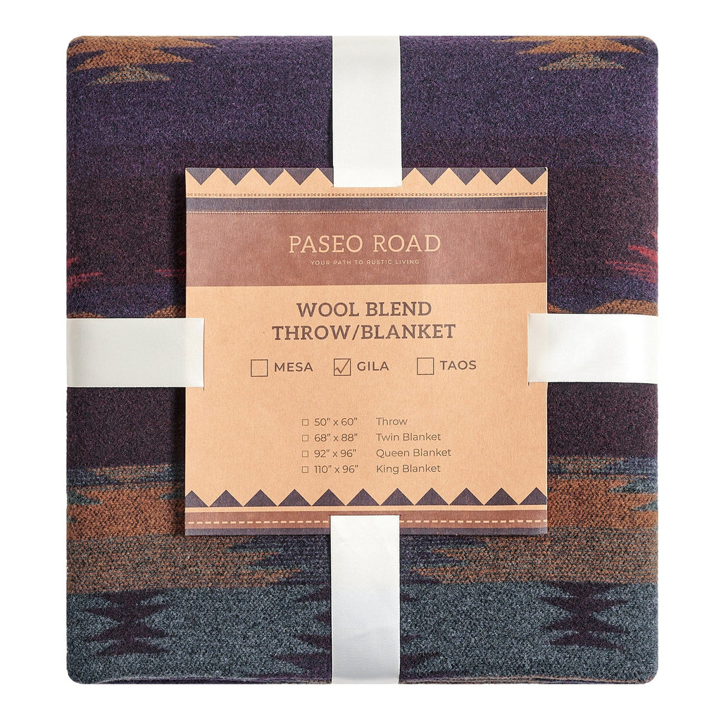 Gila Wool Blend Blanket Set Throw