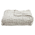 Chess Knit Throw Gray Throw