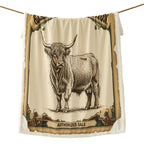 Highland Cow Campfire Sherpa Throw Throw