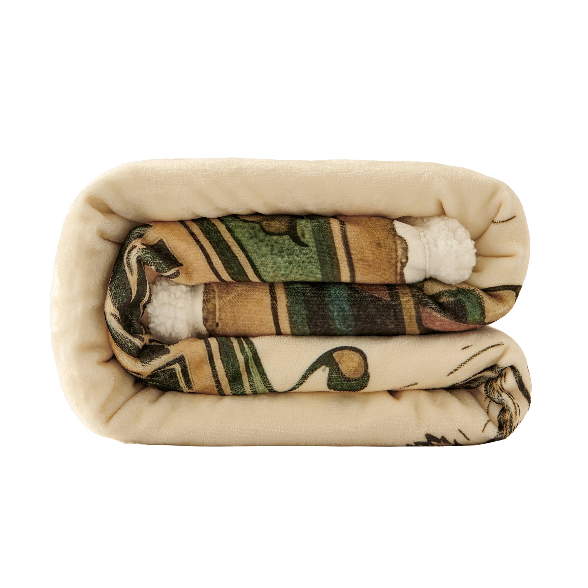 Highland Cow Campfire Sherpa Throw Throw