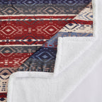 Home on the Range Aztec Campfire Sherpa Throw Throw