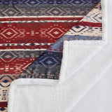 Home on the Range Aztec Campfire Sherpa Throw Throw