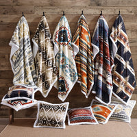 Home on the Range Aztec Campfire Sherpa Throw Throw