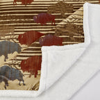 Home on the Range Campfire Sherpa Throw Throw