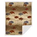 Home on the Range Campfire Sherpa Throw Throw