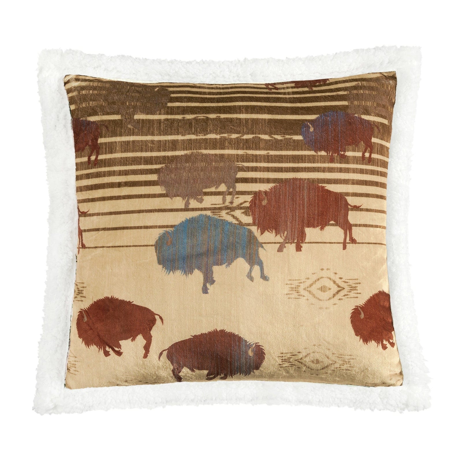 Home on the Range Campfire Sherpa Throw Throw