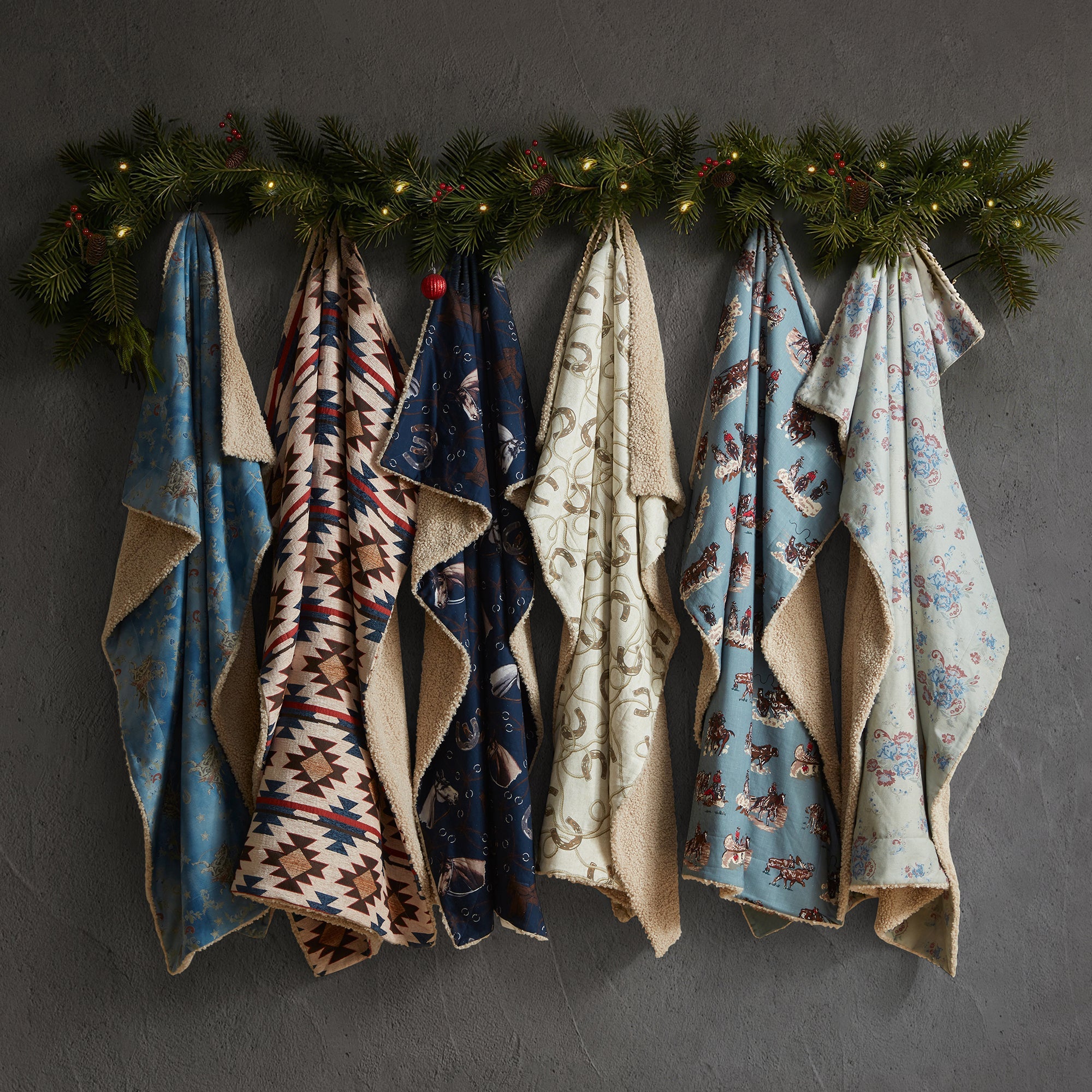 Lee Western Washed Denim Teddy-Backed Throw Throw