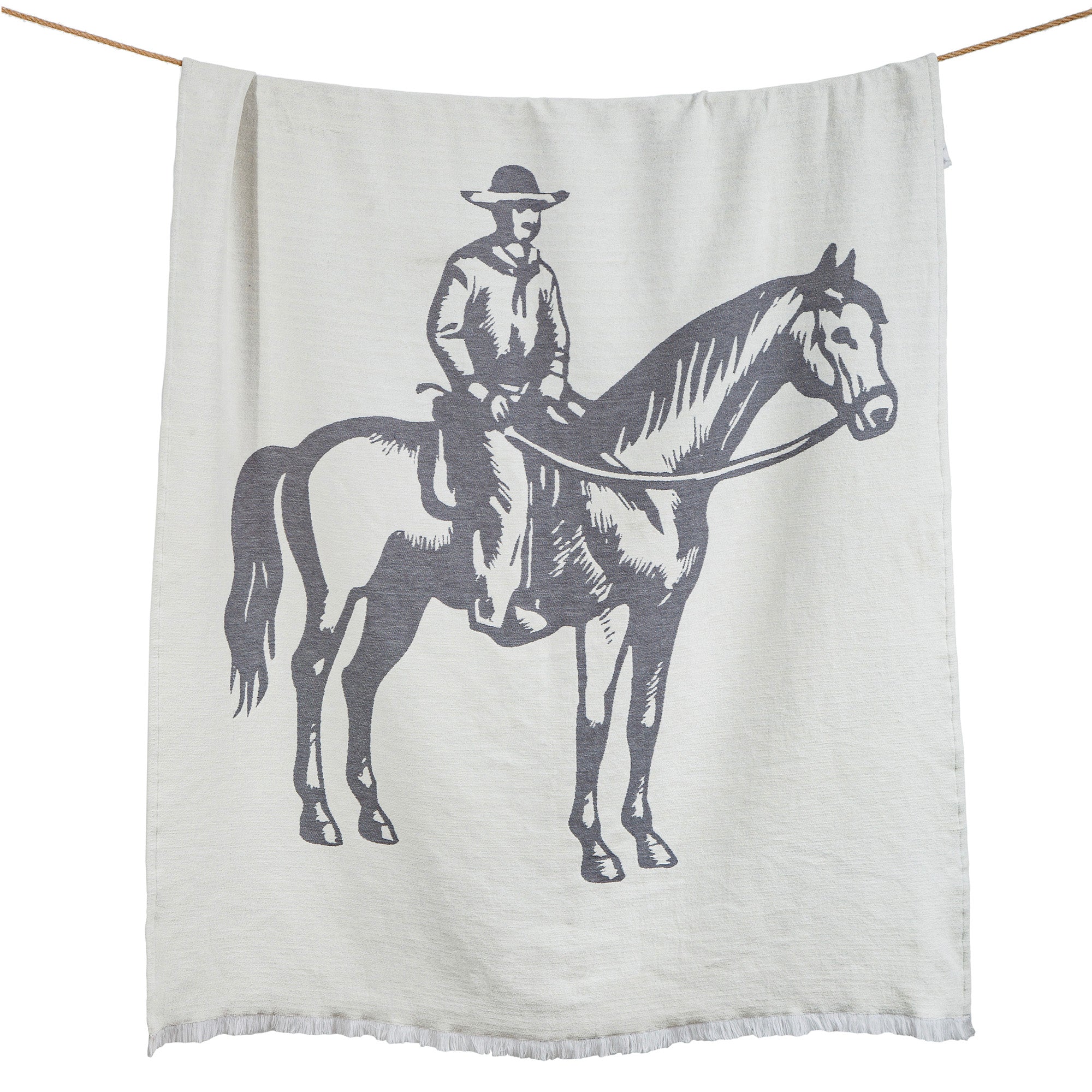 Lone Rider Chenille Jacquard Throw Throw