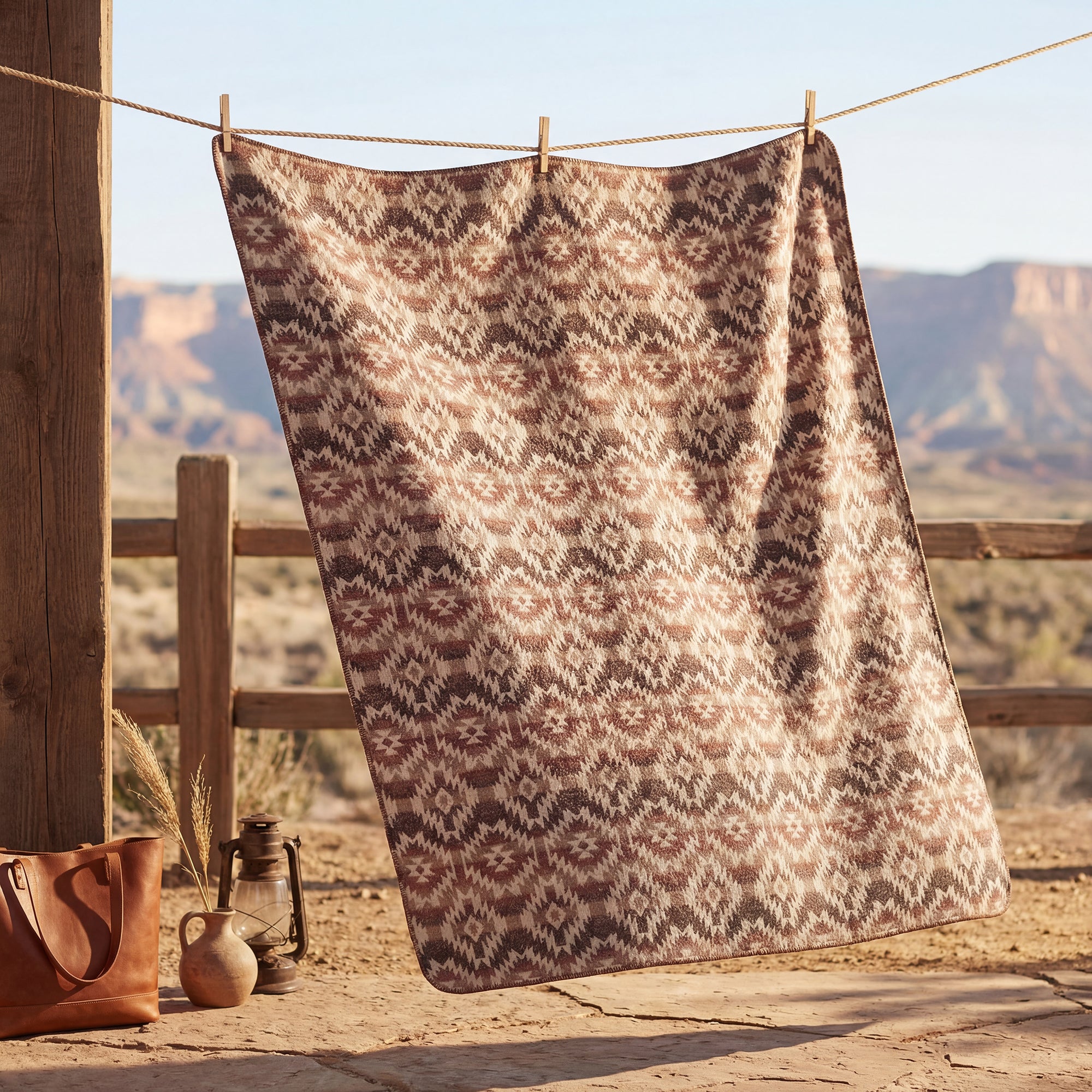 Mesa Wool Blend Blanket Throw