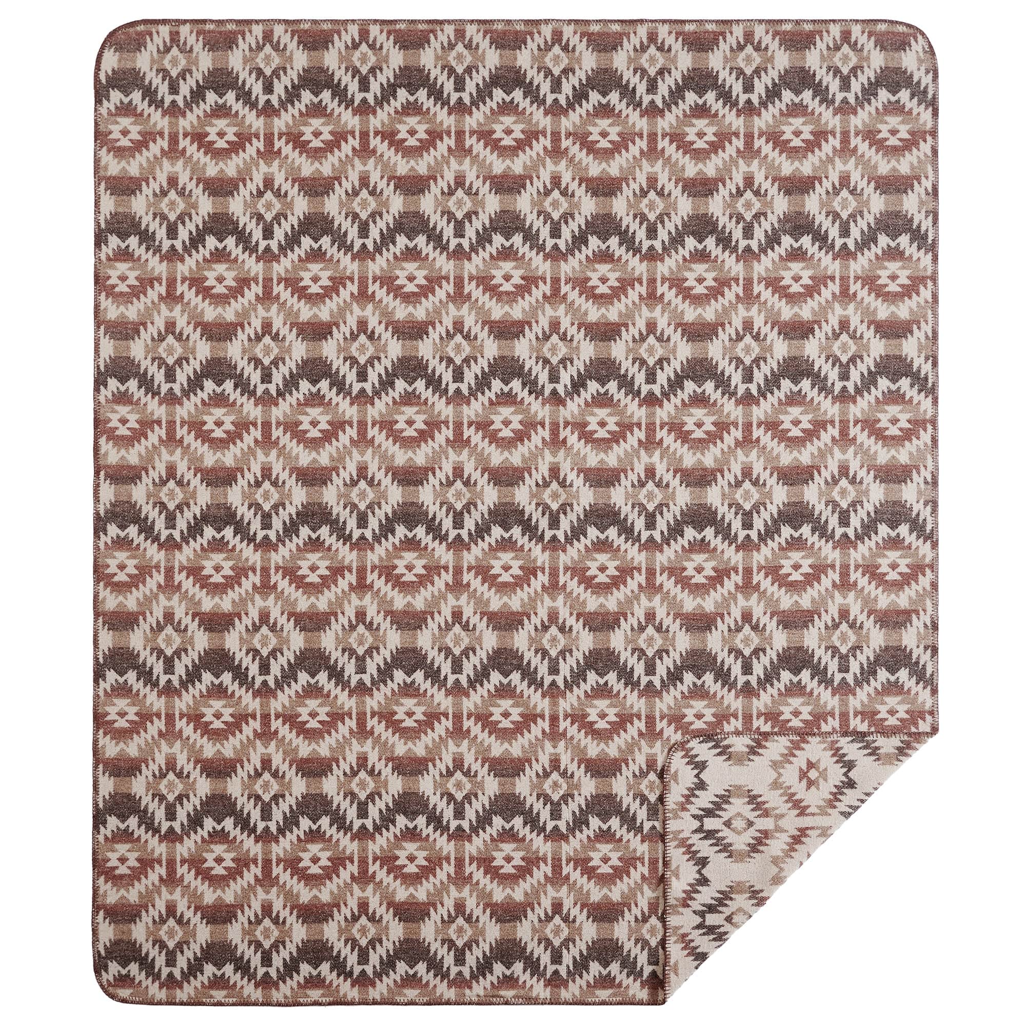 Mesa Wool Blend Blanket Set Throw