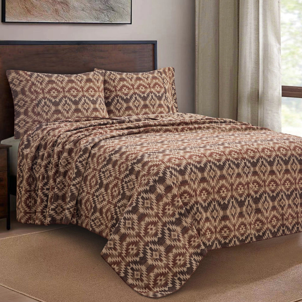Mesa Wool Blend Blanket Set Throw