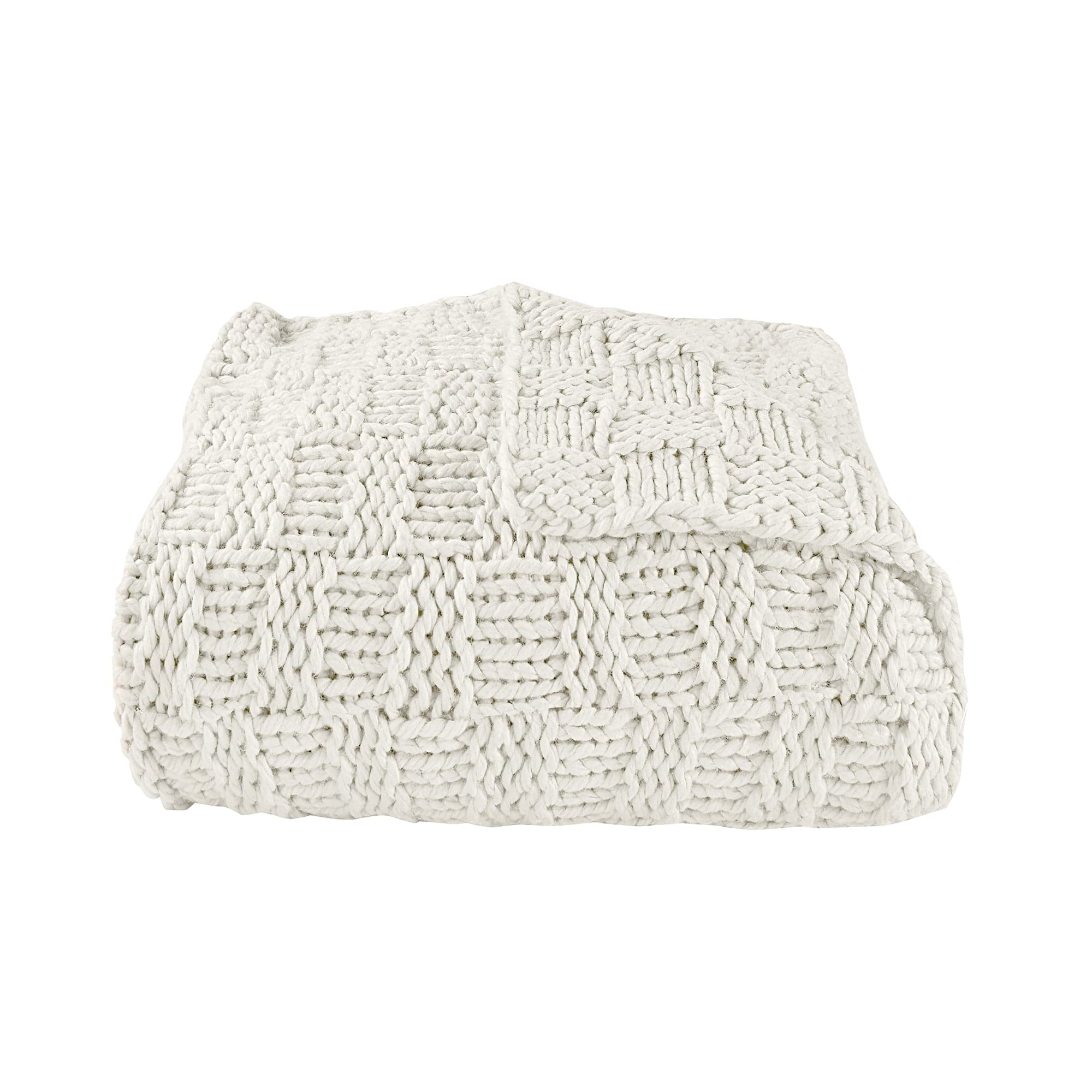 Chess Knit Throw Natural Throw