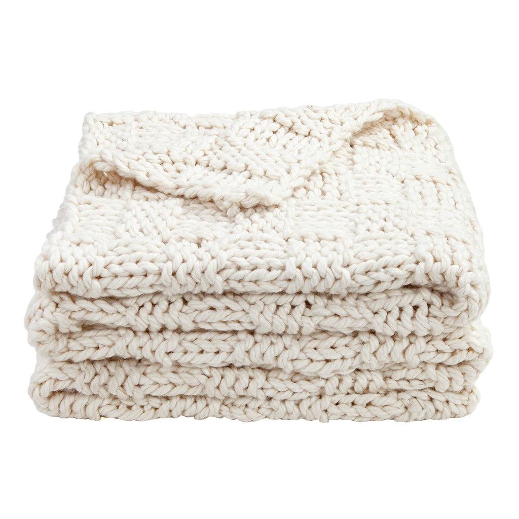 Chess Knit Throw