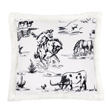Ranch Life Western Toile Campfire Sherpa Throw Throw