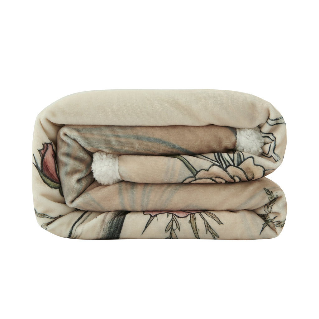 Rowena Longhorn Campfire Sherpa Throw Throw