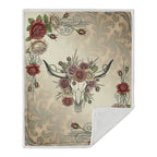 Rowena Longhorn Campfire Sherpa Throw Throw