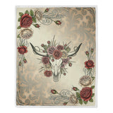 Rowena Longhorn Campfire Sherpa Throw Throw
