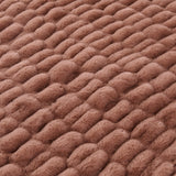 Ruched Rabbit Double-Sided Throw Throw
