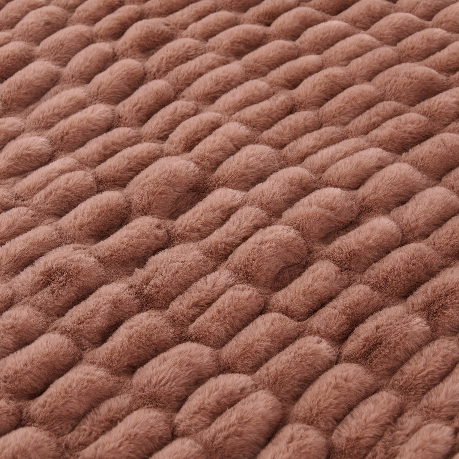 Ruched Rabbit Double-Sided Throw Throw