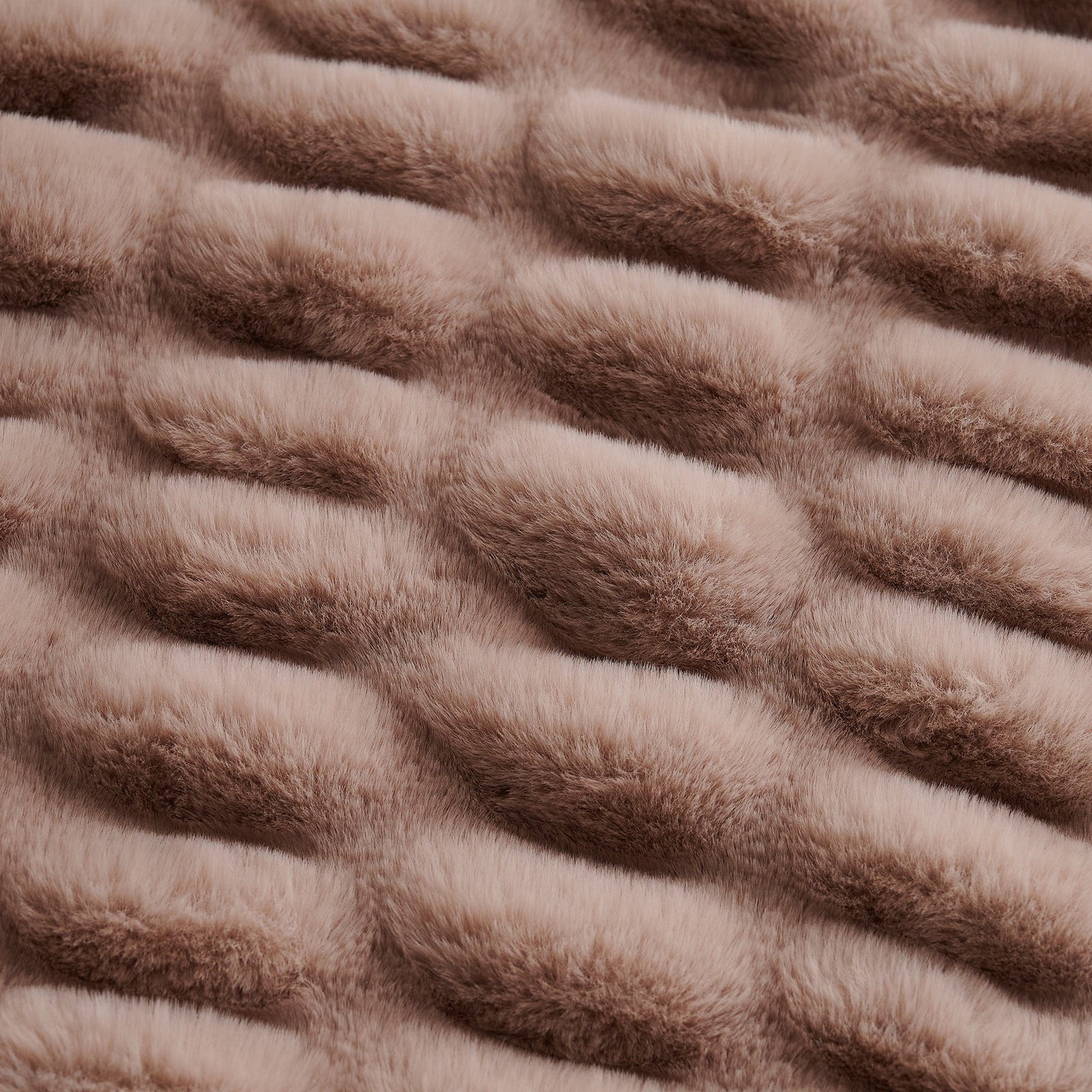 Ruched Rabbit Double-Sided Throw