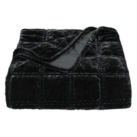 Stella Faux Silk Velvet Double Box Stitch Throw Throw