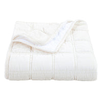 Stella Faux Silk Velvet Double Box Stitch Throw Throw