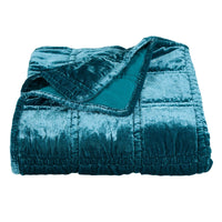 Stella Faux Silk Velvet Double Box Stitch Throw Throw