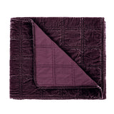 Stella Faux Silk Velvet Double Box Stitch Throw Throw