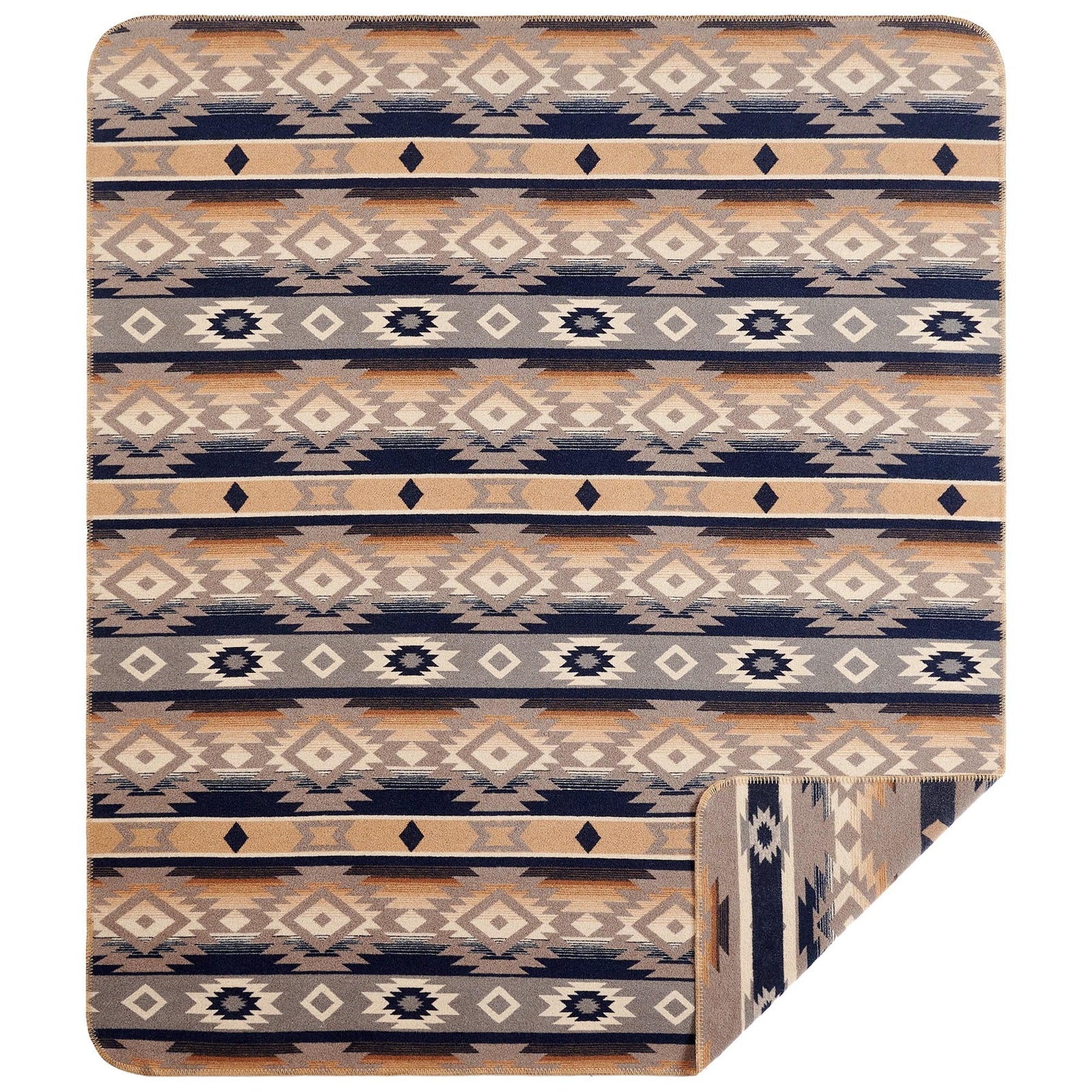 Taos Wool Blend Blanket Set Throw