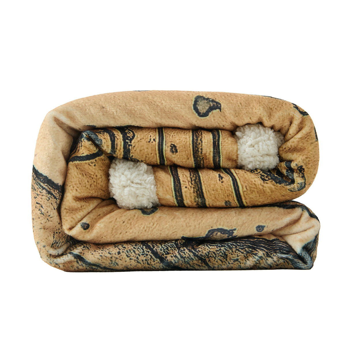 Marston Longhorn Campfire Sherpa Throw Throw Throw