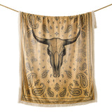 Marston Longhorn Campfire Sherpa Throw Throw Throw