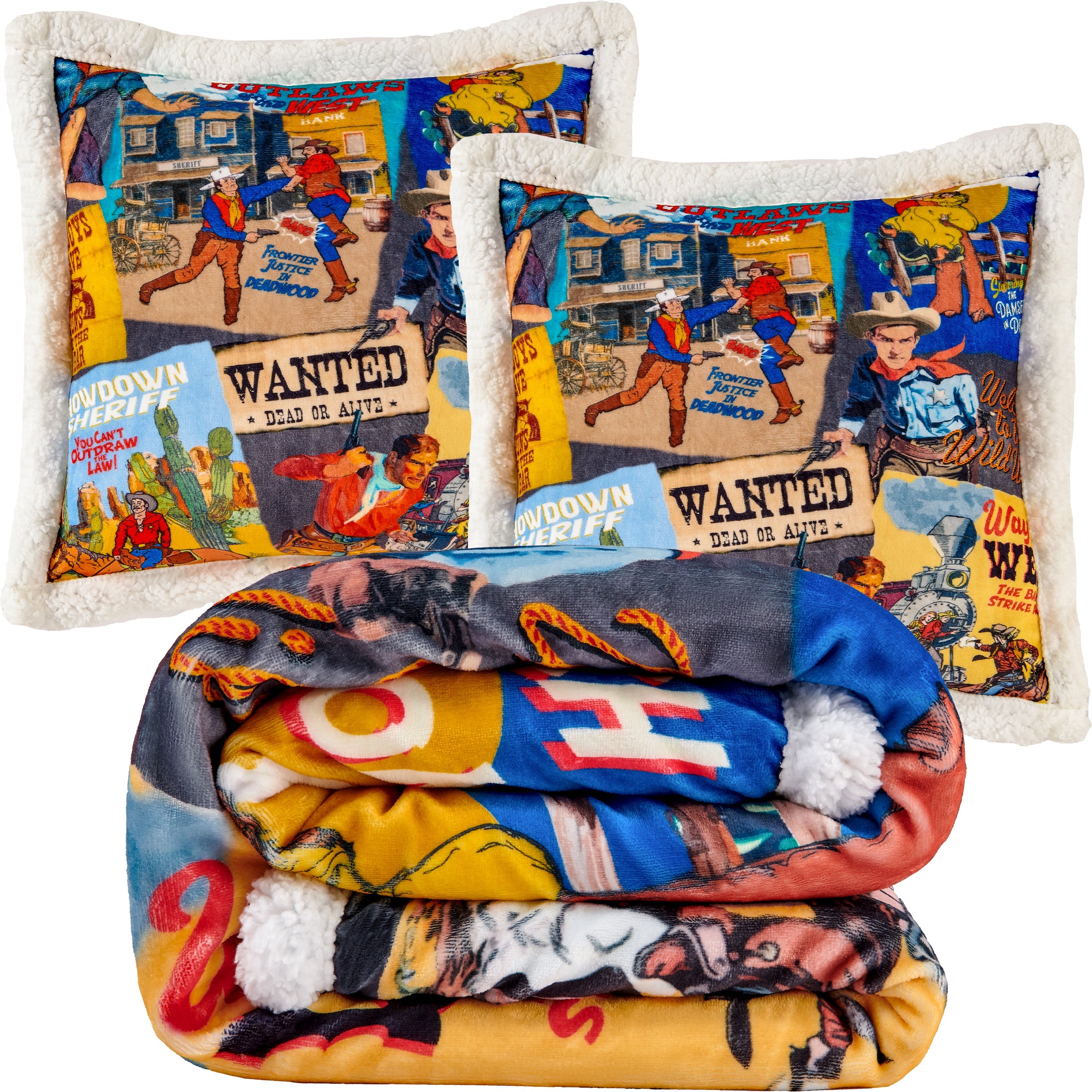 Bandits & Heroes Campfire Sherpa Throw Throw Set Throw