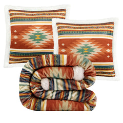 Del Sol Campfire Sherpa Throw Throw Set Throw